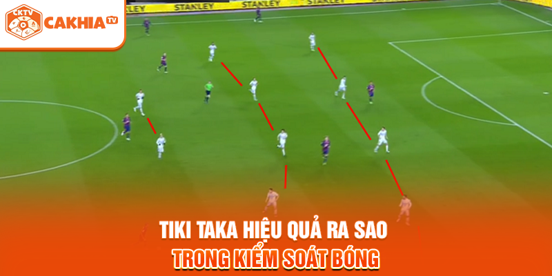 Tiki taka hiệu quả ra sao trong kiểm soát bóng